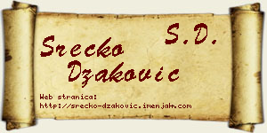 Srećko Džaković vizit kartica